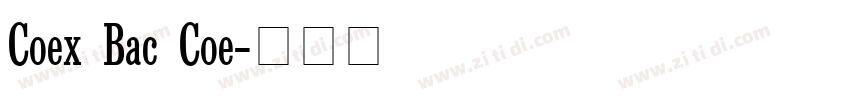 Context Black Conden字体转换